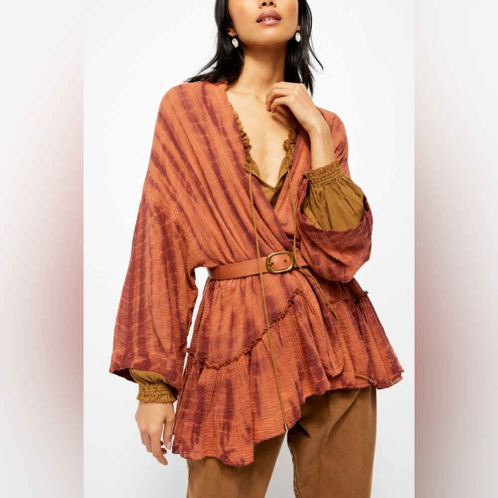 Free People Sasha Tie-Dye Short Duster